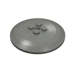 Dish 6 x 6 Inverted (Radar) with Solid Studs / Dark Bluish Gray
