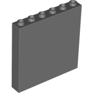 Lego Brick 1 x 6 x 5 / Dark Bluish Gray