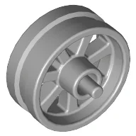 Wheel Centre 15 x 6 City Motorcycle with Stub Axles / Light Bluish Gray
