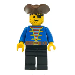 Pirate - Blue Jacket, Black Legs, Brown Tricorne
