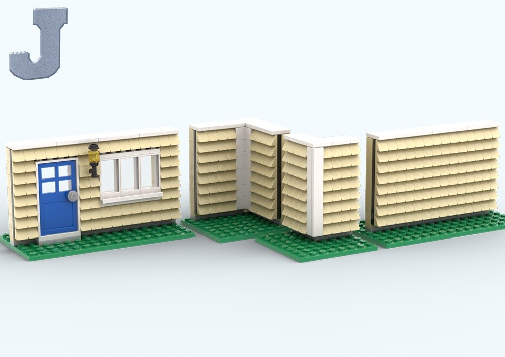 Lego Wall Siding Using Cheese Slopes