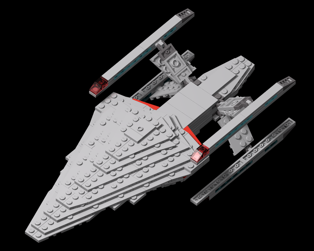 Lego 1:2160 scale Talon class starship