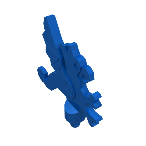 Lego Headwear Accessory Plume Dragon / Blue