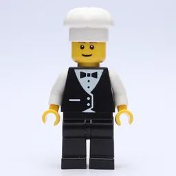 Waiter, Man, Black Suit and Bow Tie, Chef Hat