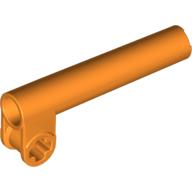 Lego Technic Axle and Pin Connector, Perpendicular with Extension / Orange