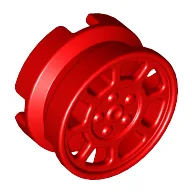 Wheel 11 x 6 with 8 Spokes / Red