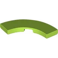 Tile 3 x 3 Curved, Macaroni / Lime