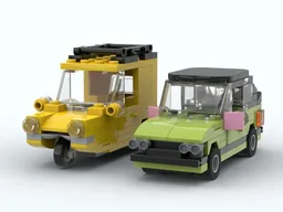 Only Fools and Horses Reliant Regal and Ford Capri