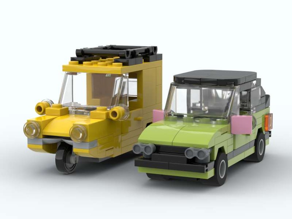 Lego Only Fools and Horses Reliant Regal and Ford Capri