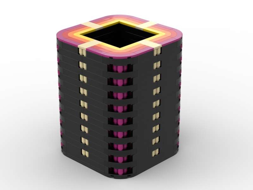 Lego Brick built vase