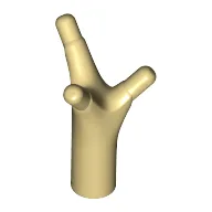 Bar 1L / Stem with 3 Sprouts/Prongs / Tan