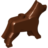 Lego Animal, Dog / Wolf / Reddish Brown