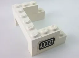Stickered Assembly 6 x 4 x 2 with Black 'DB' Pattern on Both Sides (Stickers) - Set 7730