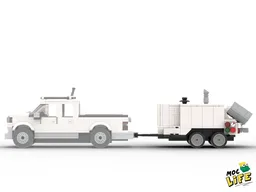 Schwing pump concrete trailer