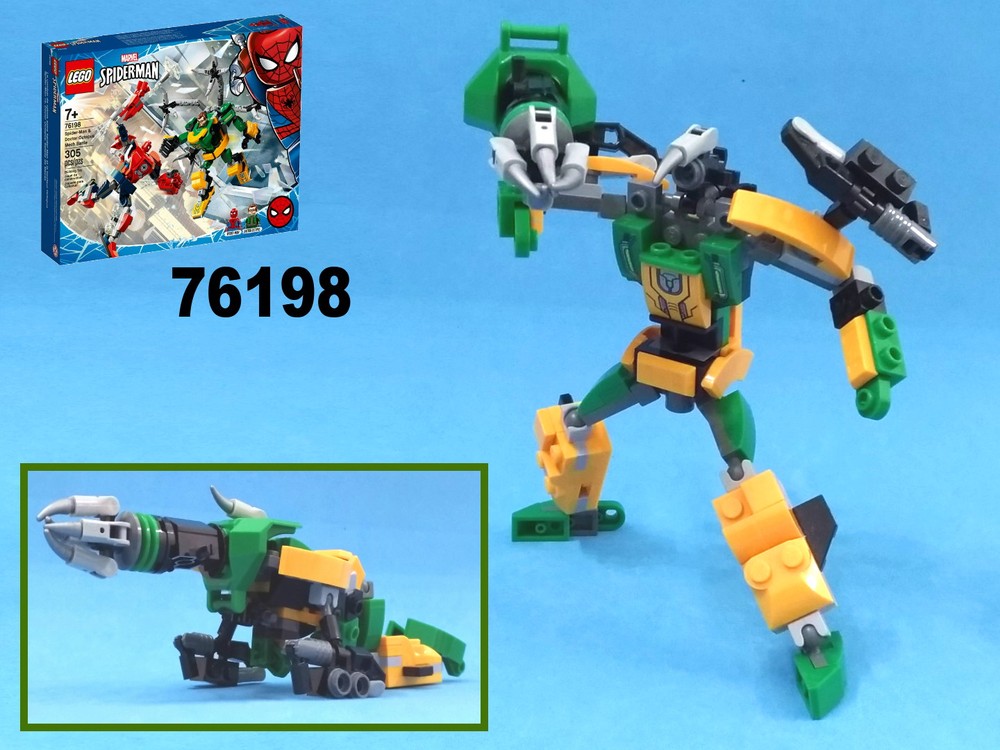 Lego Transformer Galvatron Tank from LEGO 76198: Spider-Man & Doctor Octopus Mech Battle