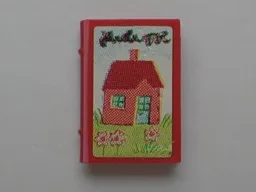 Minifigure, Utensil Book 2 x 3 with House Pattern (Sticker) - Sets 3119 / 3290