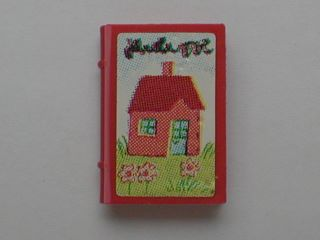 Lego Minifigure, Utensil Book 2 x 3 with House Pattern (Sticker) - Sets 3119 / 3290