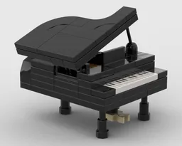 Baby Grand Piano (revised lid)