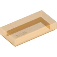 Tile 1 x 2 with Groove / Trans-Orange