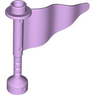 Lego Duplo Flag Wavy 3 x 4 with Post / Lavender