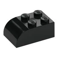 Brick Curved 2 x 3 / Black