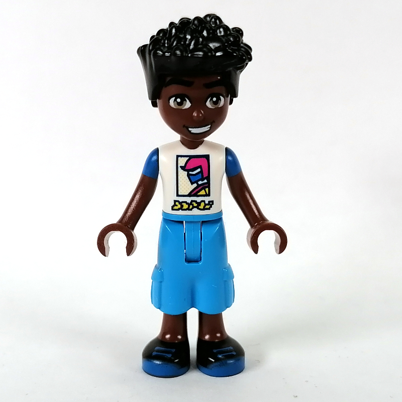 Lego Zac - White Top, Medium Azure Pants