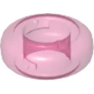 Clikits Bead, Ring, Thick Small with Hole / Trans-Dark Pink