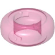 Lego Clikits Bead, Ring, Thick Small with Hole / Trans-Dark Pink