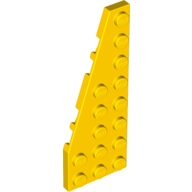 Lego Wedge Plate 8 x 3, 22° Left / Yellow