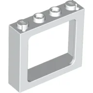 Window 1 x 4 x 3 Train with Shutter Holes and Solid Studs on Ends