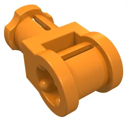 Technic Axle Connector with Axle Hole / Orange