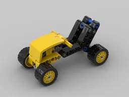 Quad with rear tilt steering