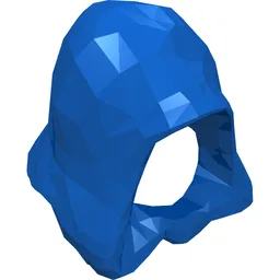 Hood, Connected Chin / Blue