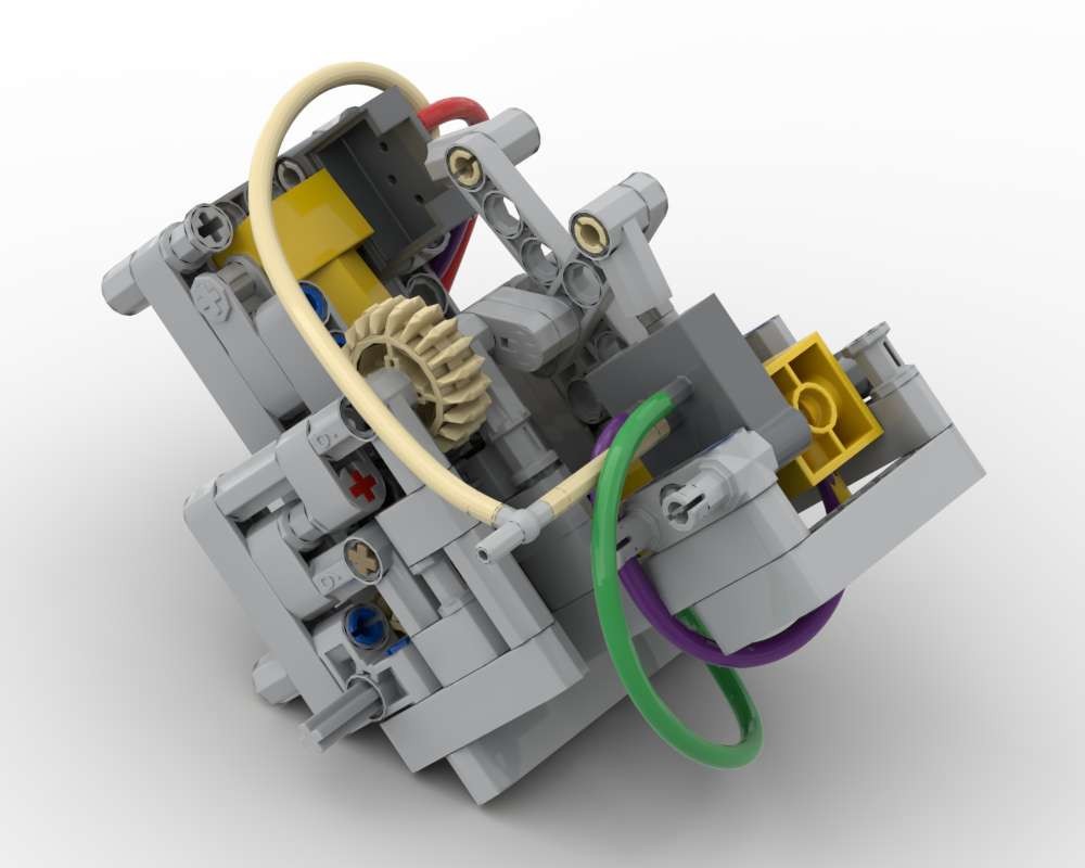 Lego V2 pneumatic engine