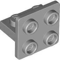 Bracket 1 x 2 - 2 x 2 Centered / Light Bluish Gray