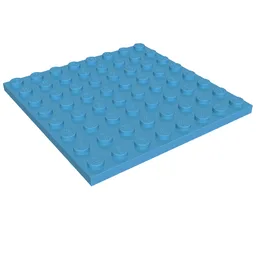 Plate 8 x 8 / Dark Azure