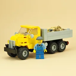 Old yellow dump truck
