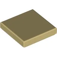 Tile 2 x 2 with Groove / Tan
