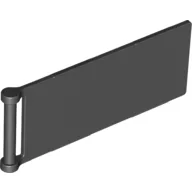 Flag 7 x 3 with Rod / Black