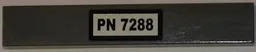 Tile 1 x 6 with 'PN 7288' Pattern (Sticker) - Set 7288