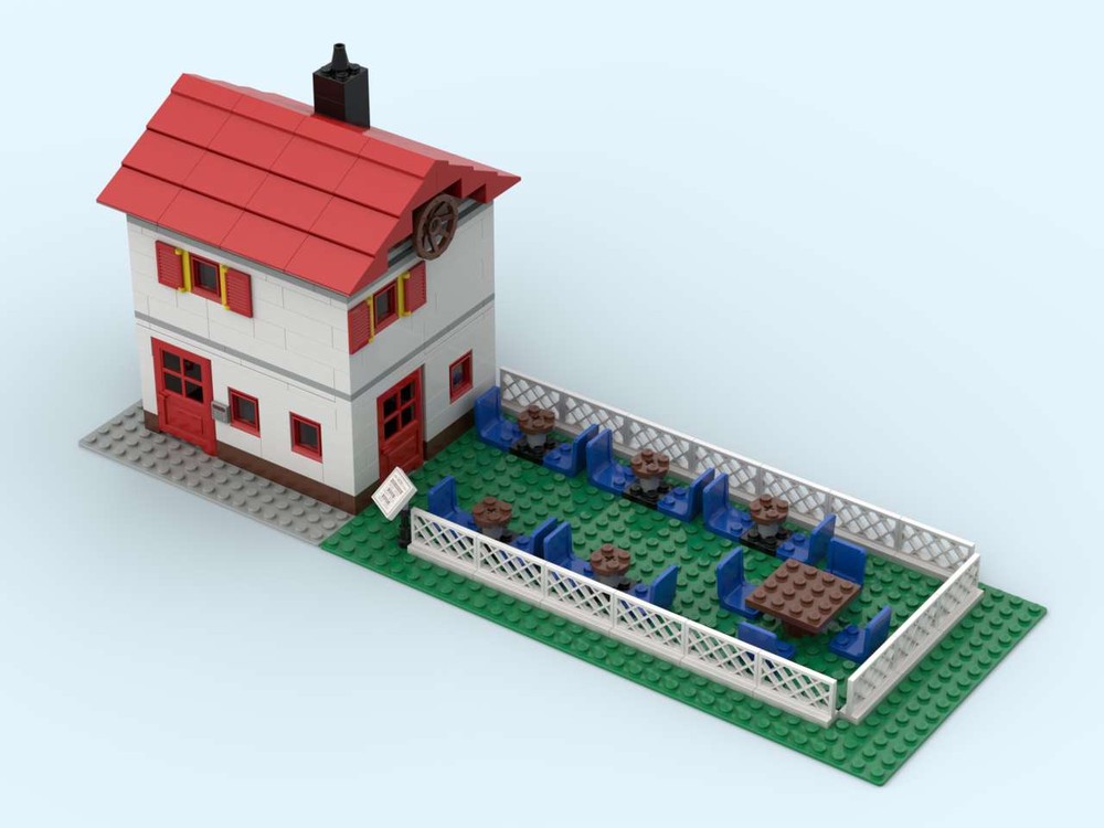 Lego Vintage Restaurant and Hostel (modular building)