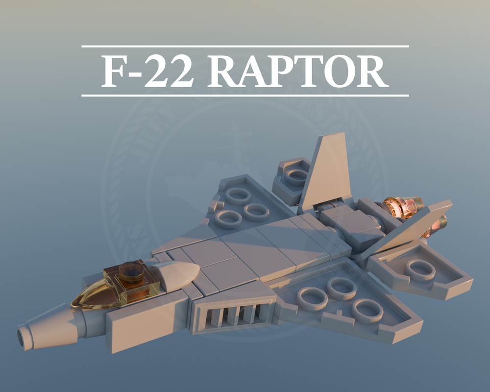 Lego F-22 Raptor | 1:200 Scale