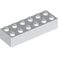 Brick 2 x 6 / White