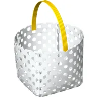 Duplo Bag with Yellow Handle / White