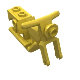 Vehicle Base, Motorcycle Chassis, Frame 3 x 6 x 3 / Yellow