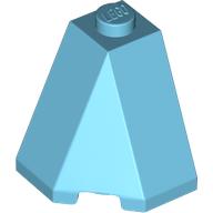 Lego Brick Wedged, Sloped 65° 2 x 2 x 2 Corner / Medium Azure