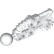 Lego Large Figure Skeletal, Limb, with Ball Joint, and Gear with Axle Hole (Toa Hordika) / White