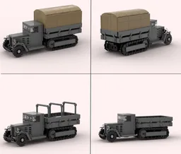 LEGO ww2 ZIS-22 soviet truck 1:45 scale
