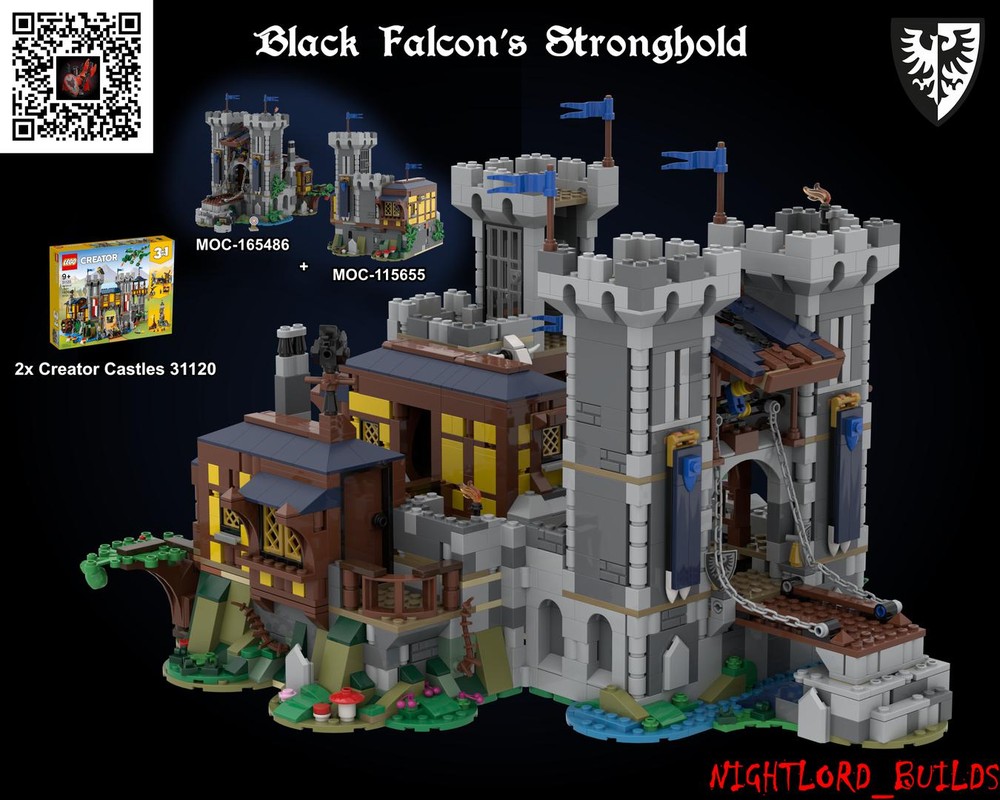 Lego Black Falcon's Stronghold (BUNDLE) 31120-1 Alt. Build