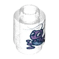 Brick Round 1 x 1 with Cricket Print (Cri-Kee)